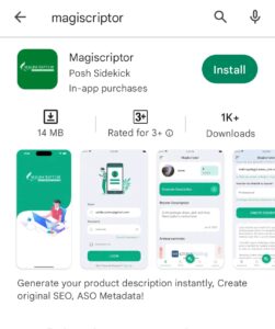 Magiscriptor App Google