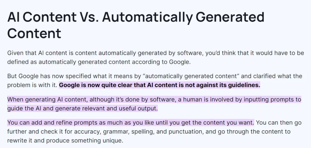 AI Content Guidelines Reference